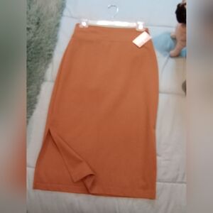 NWT Nine West Tan Skirt